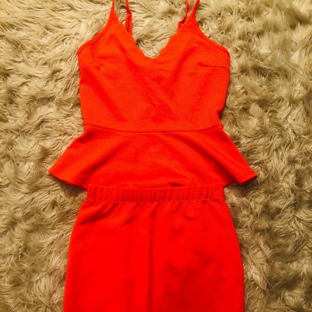 Formal spaghetti strap suit